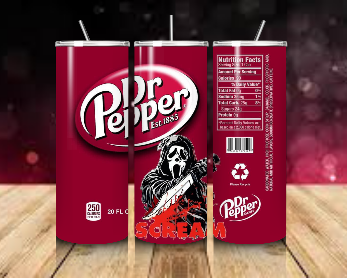 Alcohol And Pop Collection 20oz Skinny Tumbler