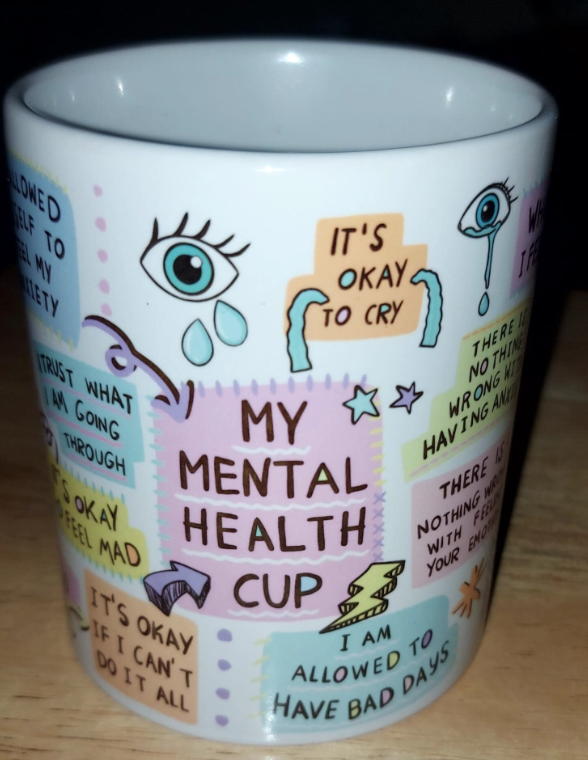 Mental Health Awareness & Positive Affirmations Encouragement MUG Gift for Self-Care, Motivational Quotes Self-Love Inspiring Mug.