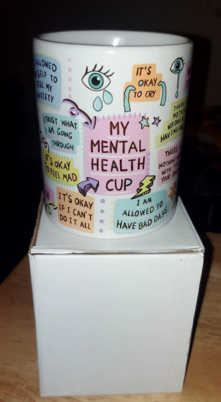 Mental Health Awareness & Positive Affirmations Encouragement MUG Gift for Self-Care, Motivational Quotes Self-Love Inspiring Mug.