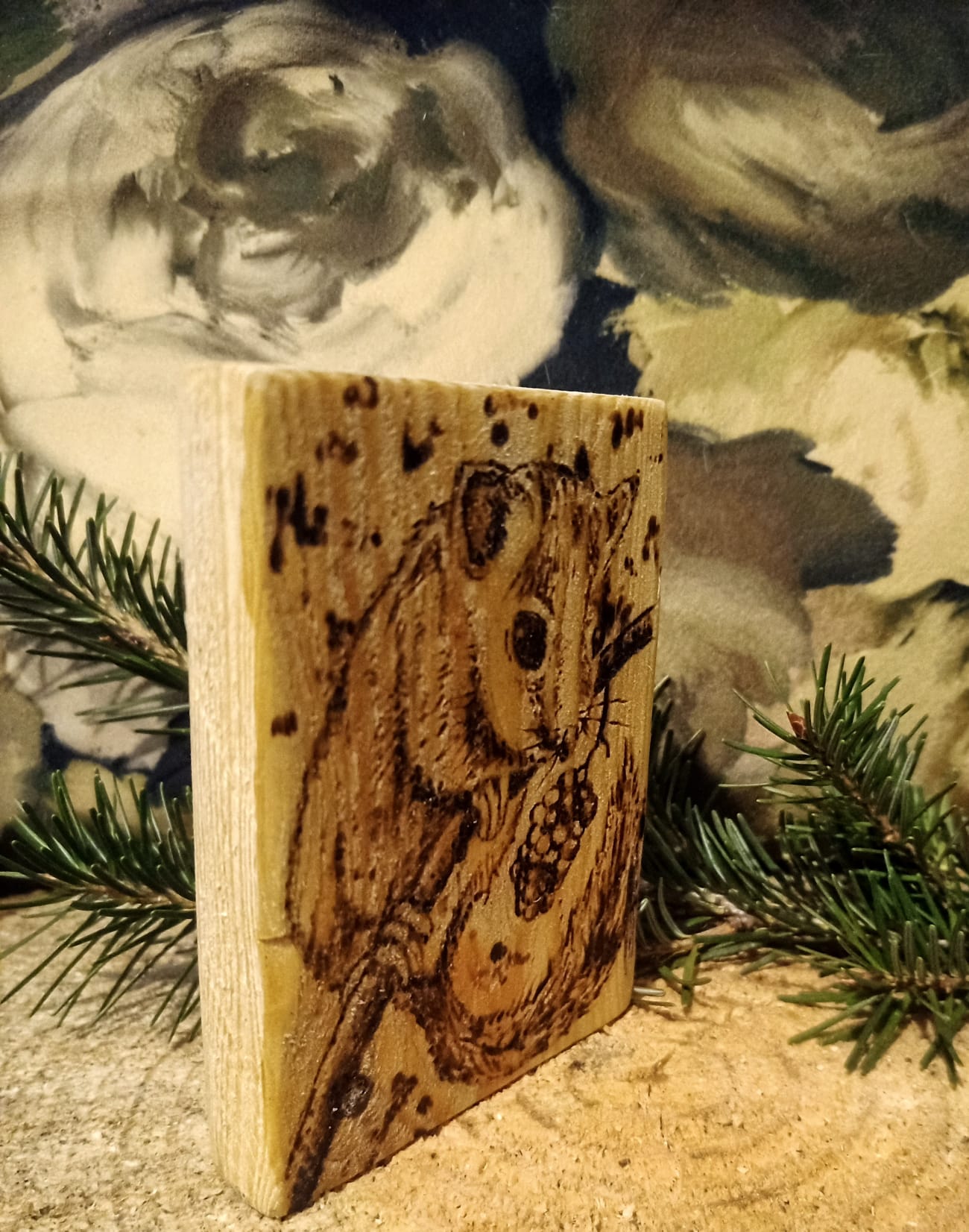 Handmade Pine Wood Burnt Coasters Or Picture - Custom Wild Animal or Pet Portraits