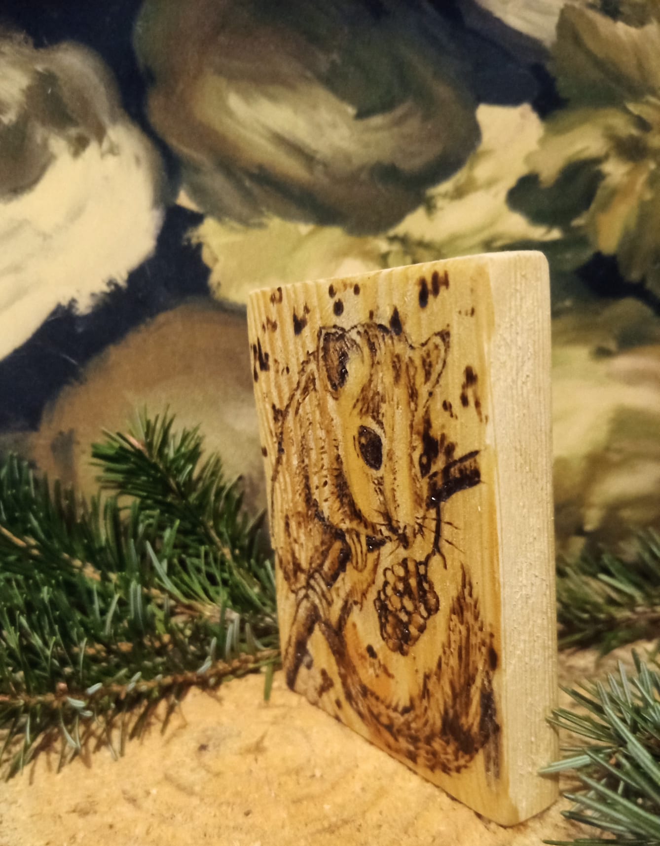 Handmade Pine Wood Burnt Coasters Or Picture - Custom Wild Animal or Pet Portraits