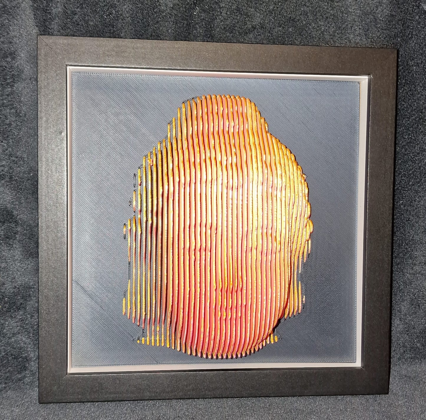 🧘♂️ 3D Printed Buddha in Shadow Box Frame – 30cm x 30cm