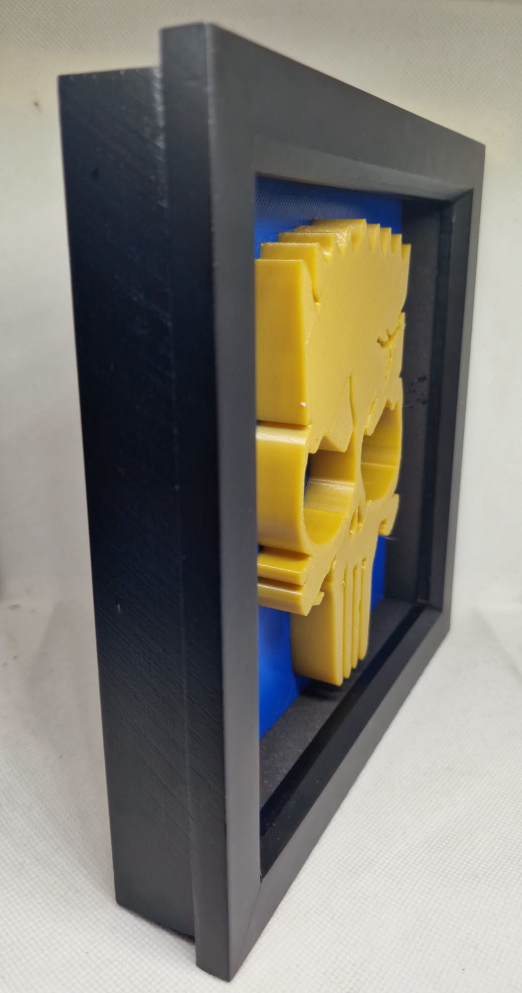3D Printed Bart Simpson x Punisher Shadow Box | Pop Culture Wall Art Collectible