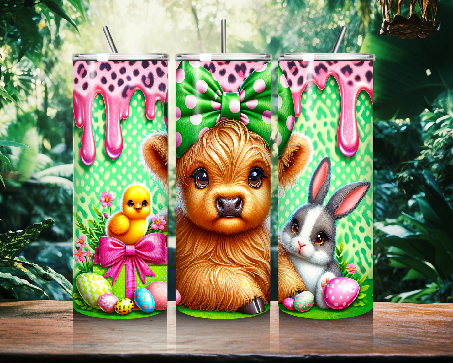 Easter Theme 20oz Skinny Tumbler - Unique