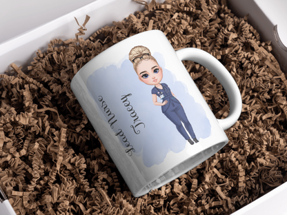 Custom Personalised Nurse, Doctor, Medical Staff Mug. Different Hairstyles, Uniform Choices And More