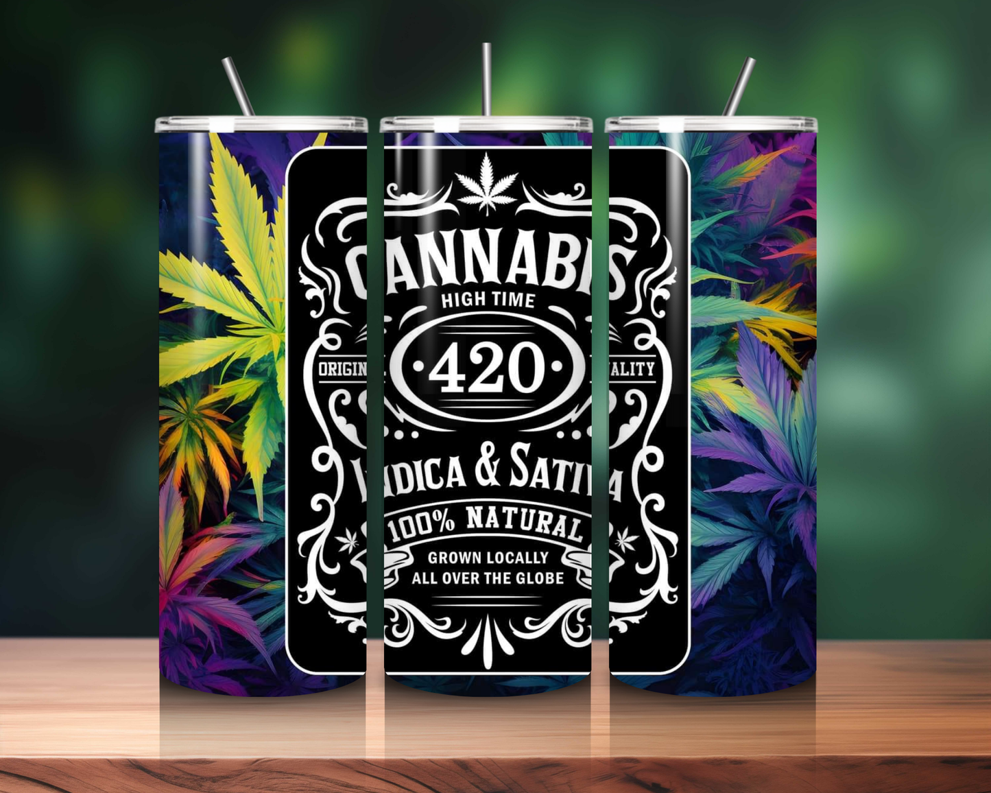 Smoking 420 Collection - 20oz Skinny Tumblers - Sip in Style, Celebrate the Vibe!