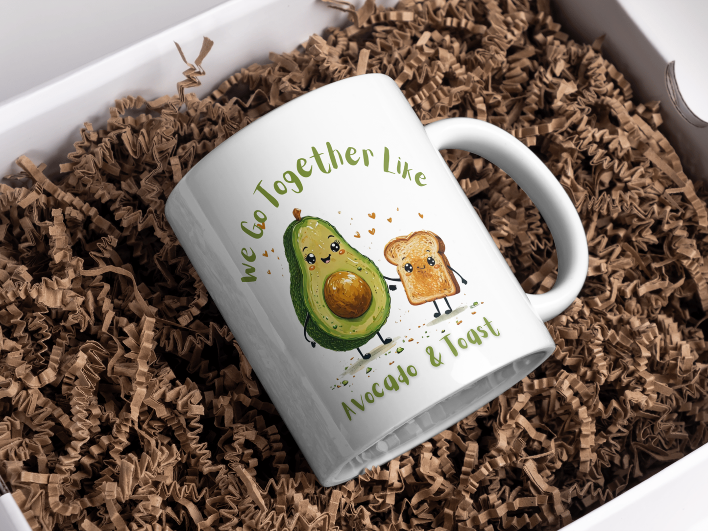 We Go Together Like..." 11oz Ceramic Mug - Perfect Valentine's Love Gift - Personalisable