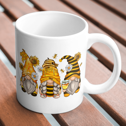 Handmade Bee Gonk Mug: Whimsical Drinkware for Bee Lovers