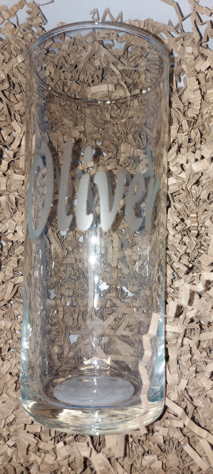 Custom Personalised Etched Highball Glass - Elegant & Unique Drinkware