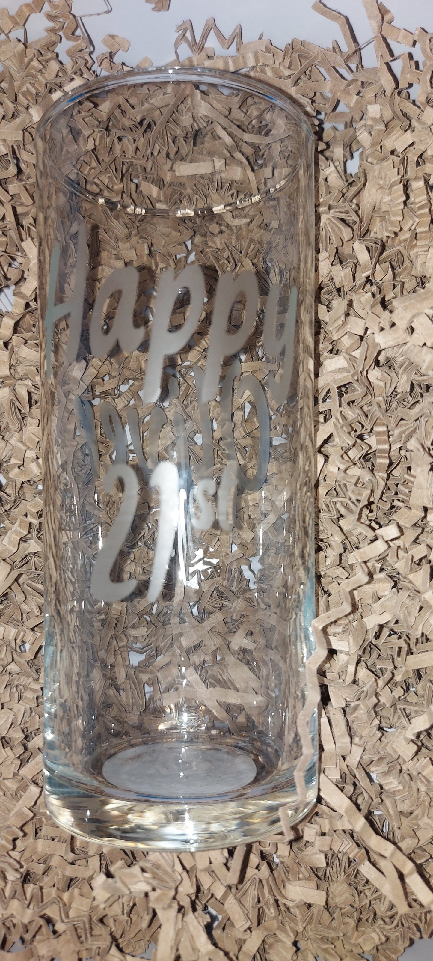 Custom Personalised Etched Highball Glass - Elegant & Unique Drinkware