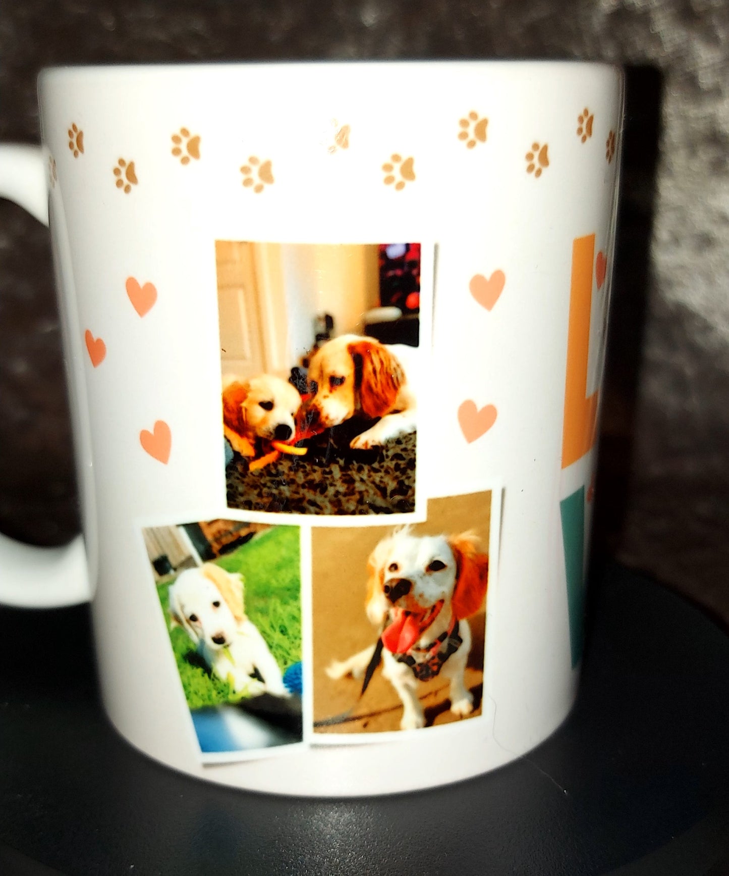 Custom Handmade Pet, Dog or Cat 6 Photo Picture Mug - Perfect Gift for Pet Parents