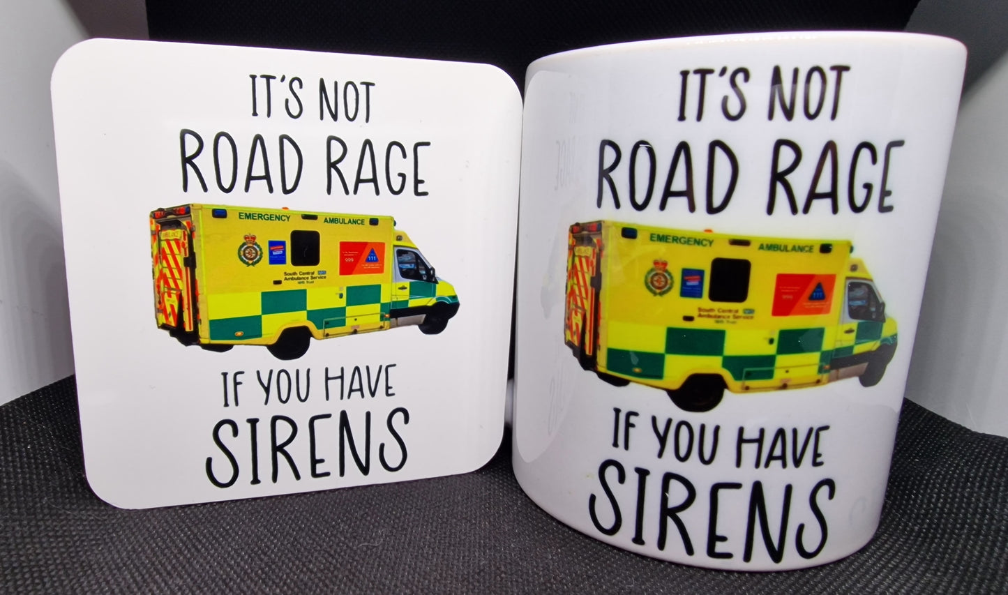 Personalised Gift Fire Engine Mug And Or Coaster Emergency Services. Fireman, Firewoman, Fire Service, Fire Fighter