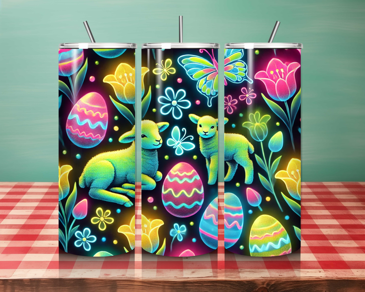 Easter Theme 20oz Skinny Tumbler - Unique