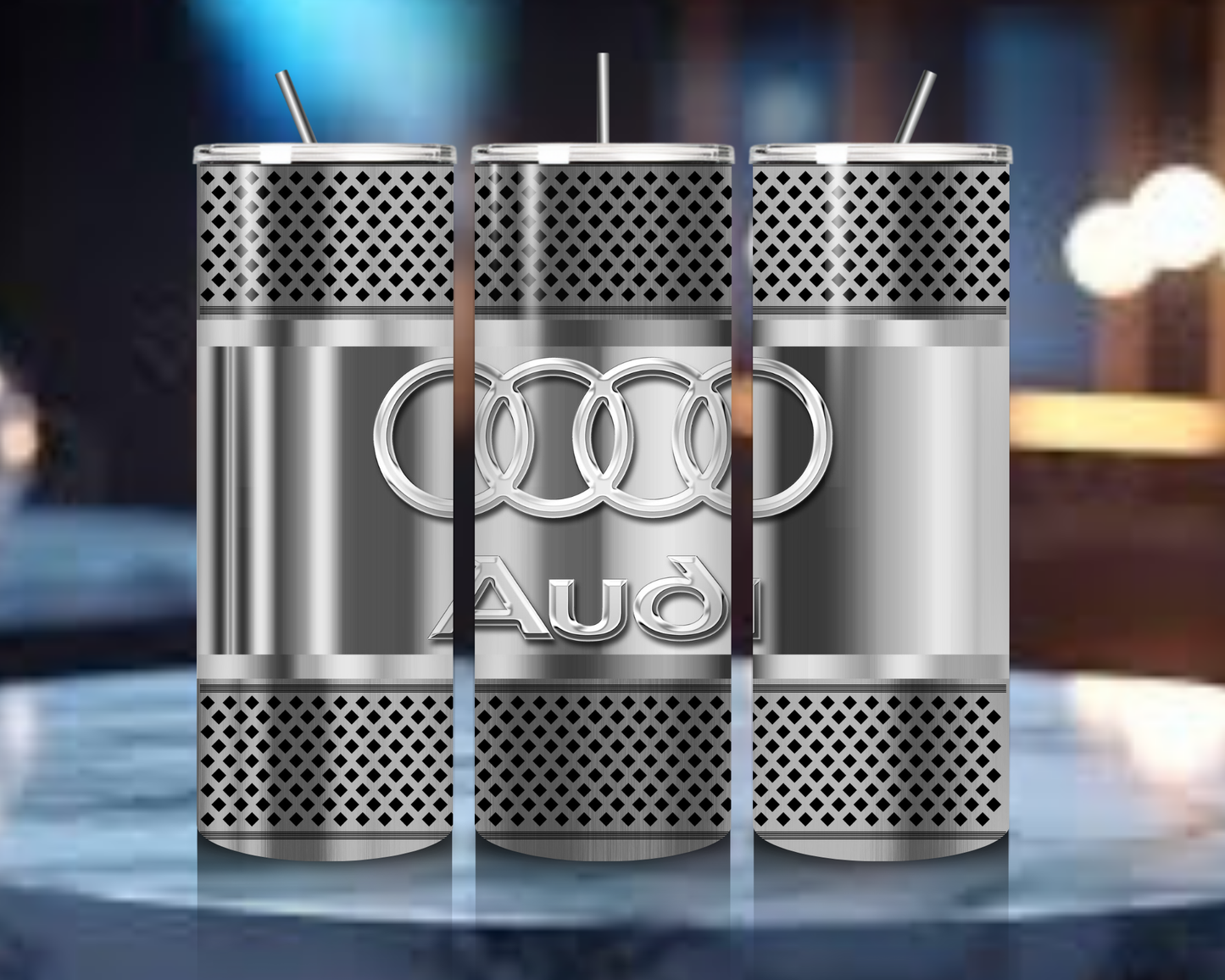 Car Theme Collection 20oz Skinny Tumbler - Carbon fibre Stainless Steel Tumbler