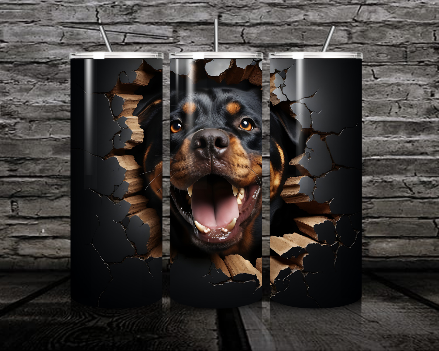 Dog and Puppy Collection 20oz Skinny Tumblers - Hot and Cold Drinkware for Dog Lovers