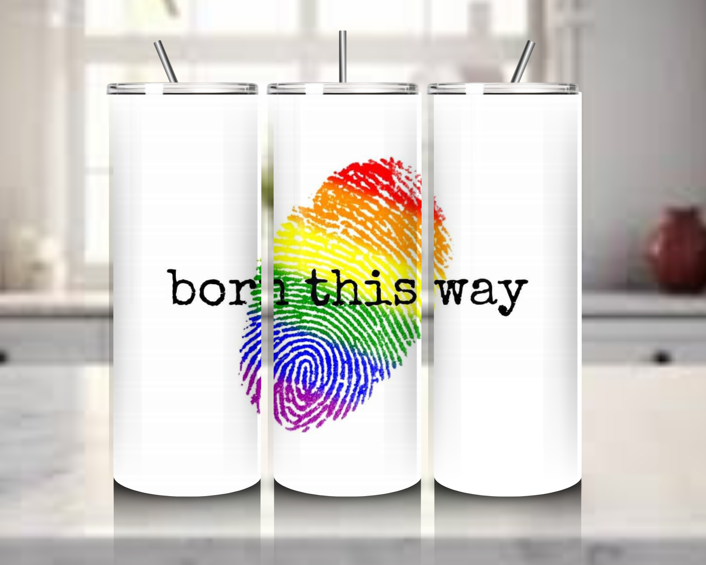 Gay Pride, LGBTQ+ Collection 20oz Skinny Tumblers. Thermos. Hot & Cold.