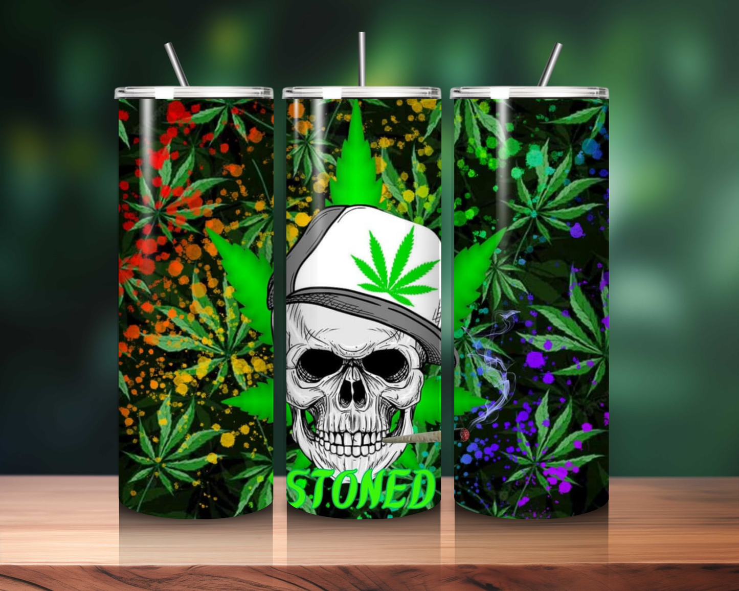 Smoking 420 Collection - 20oz Skinny Tumblers - Sip in Style, Celebrate the Vibe!