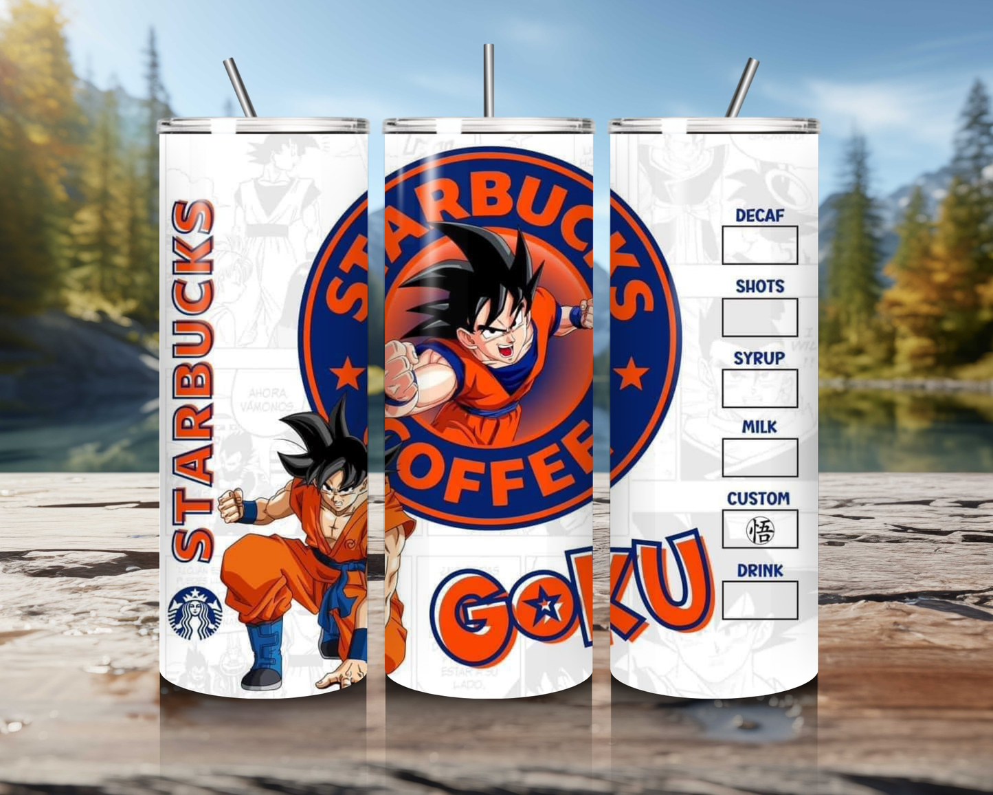 20oz Anime-Themed Steel Tumblers – Yu-Gi-Oh, Dragon Ball Z & More!