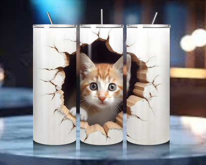 The Cat Feline Collection 20oz Skinny Tumblers