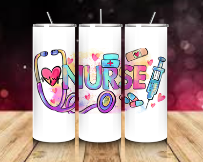 Nurse Collection 20oz Skinny Tumblers. Hot And Cold. Thermos.