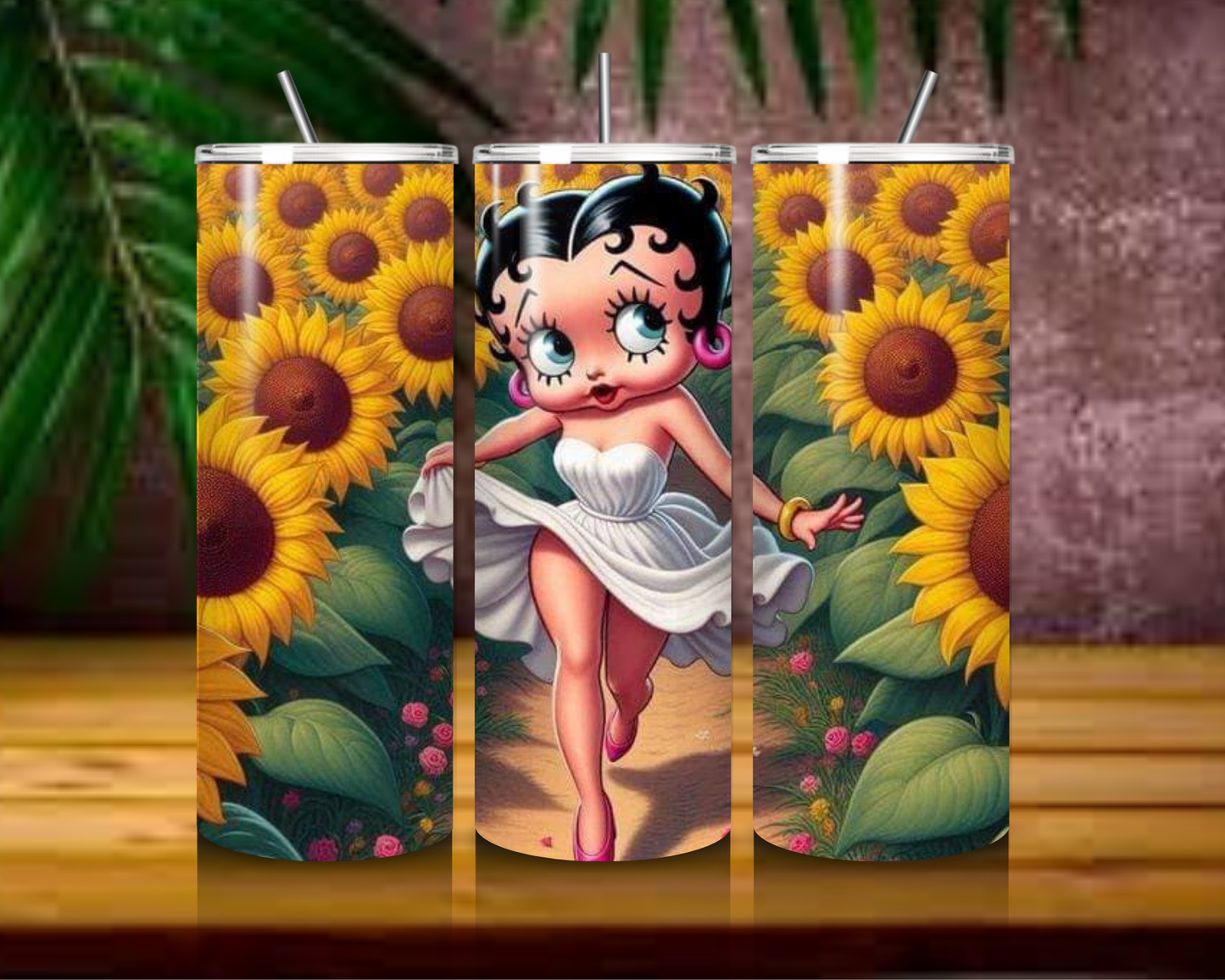 Betty Boop 20 oz Skinny Tumblers – Hot & Cold Beverage Bliss for Betty Boop Fans!