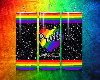 Gay Pride, LGBTQ+ Collection 20oz Skinny Tumblers. Thermos. Hot & Cold.