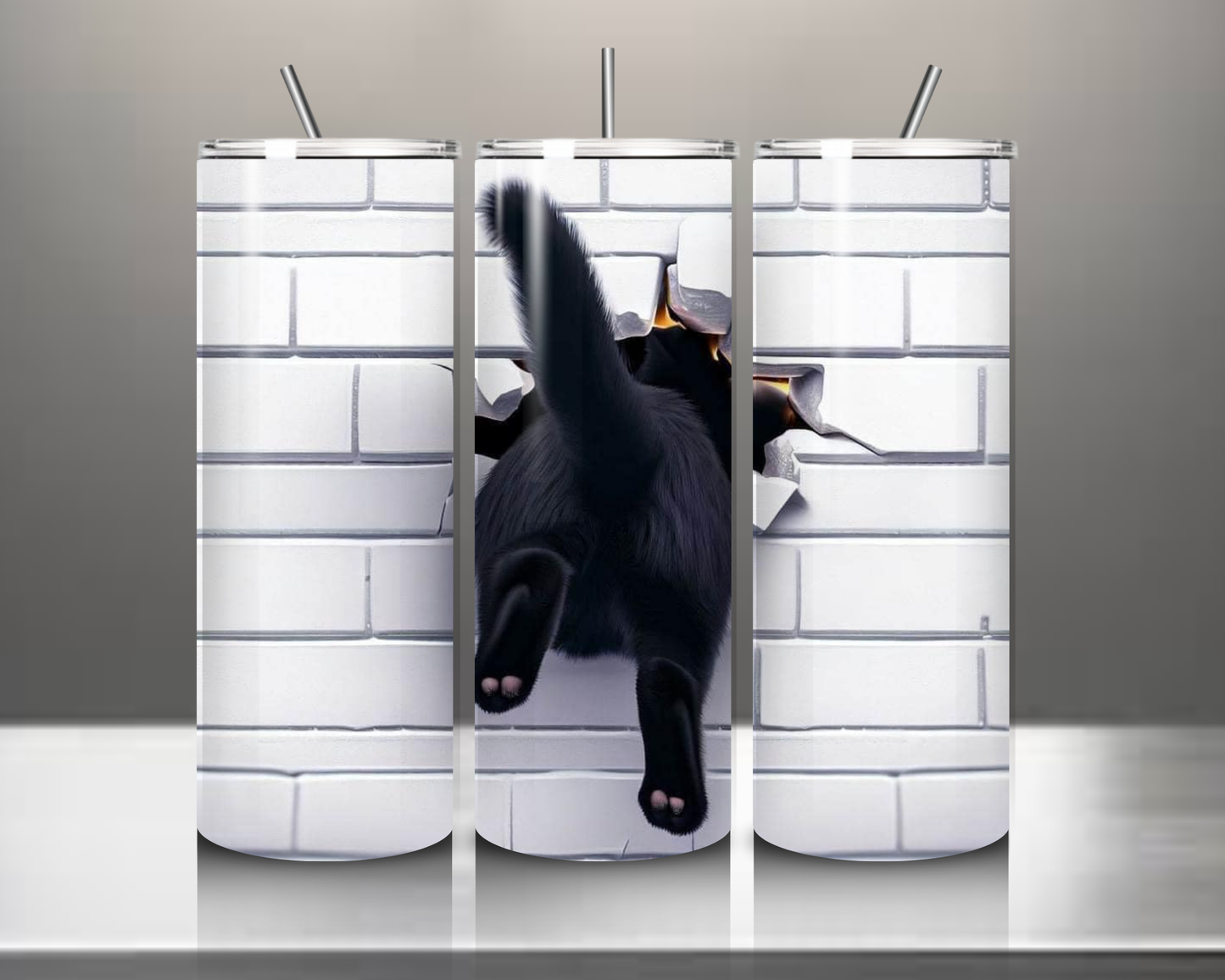 The Cat Feline Collection 20oz Skinny Tumblers
