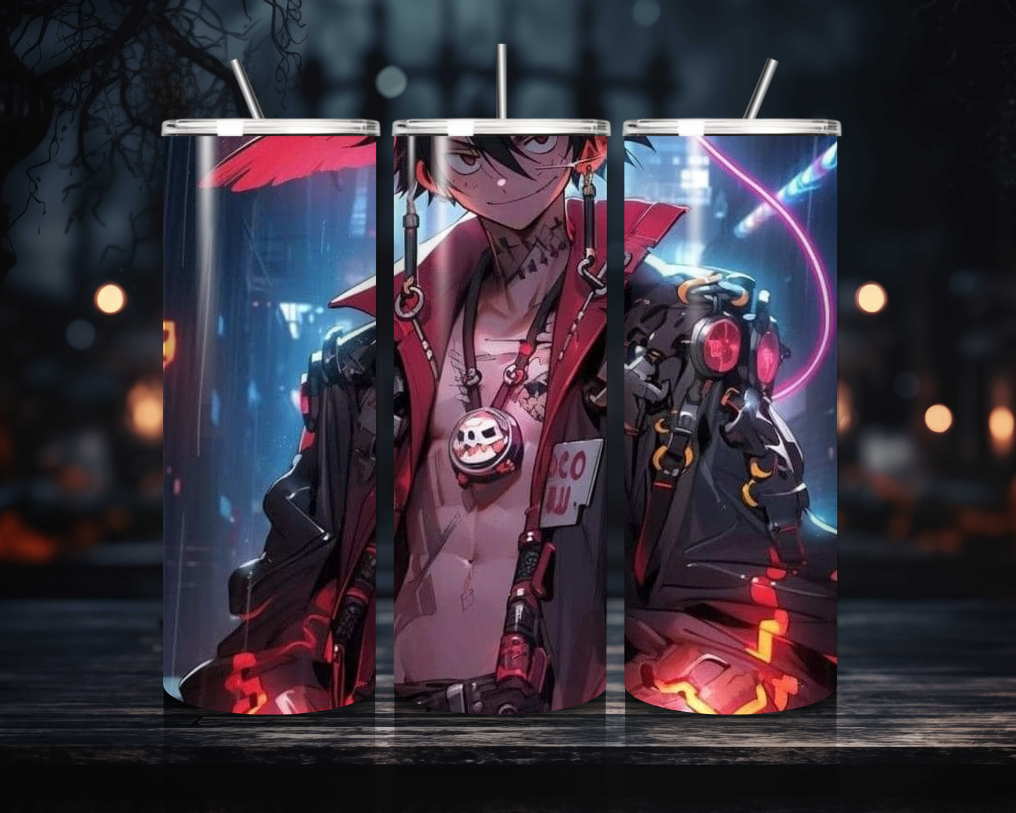 20oz Anime-Themed Steel Tumblers – Yu-Gi-Oh, Dragon Ball Z & More!