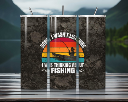 Fishing Themed Collection 20 oz Steel Tumbler – The Perfect Gift for Anglers & Outdoor Enthusiasts!