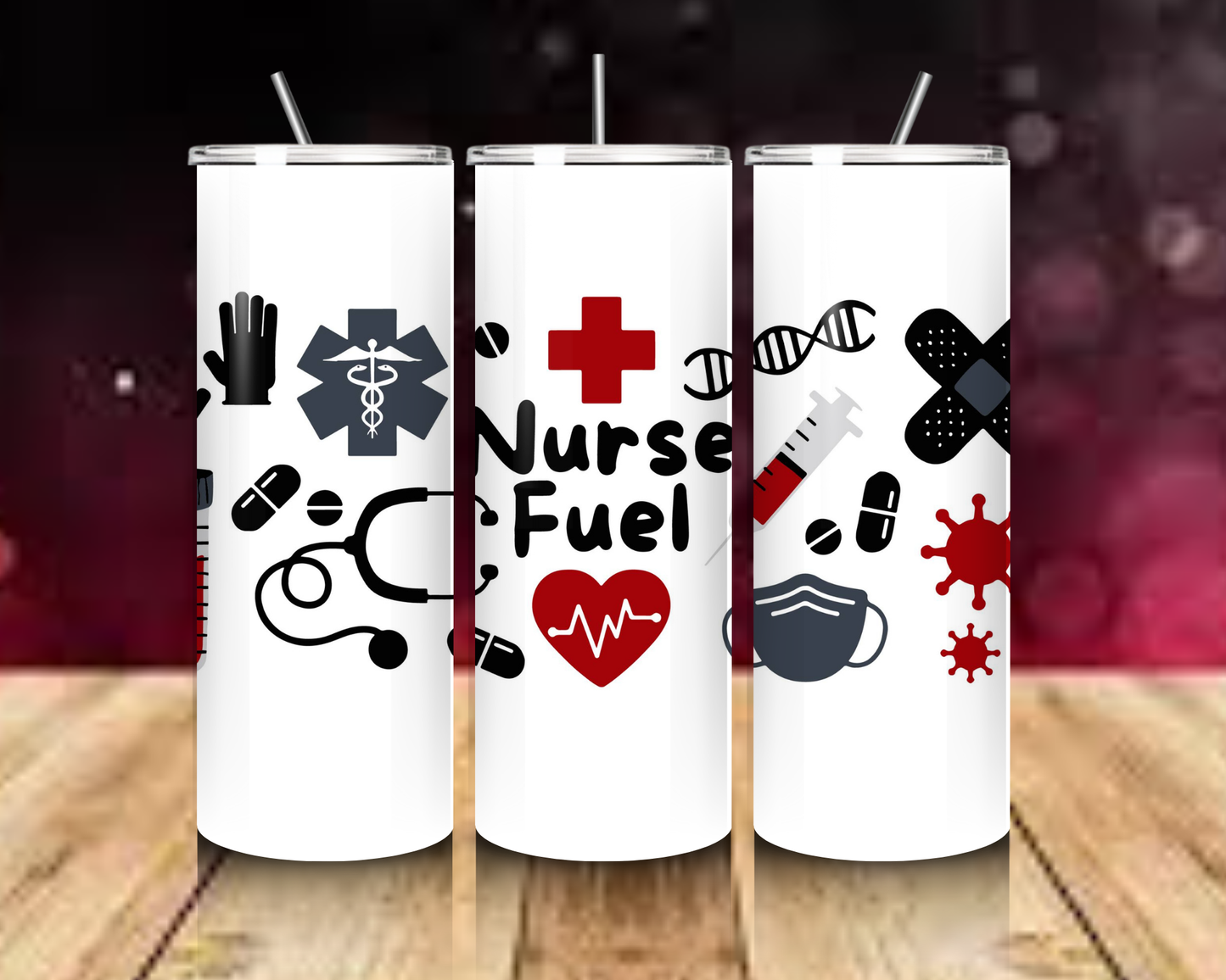 Nurse Collection 20oz Skinny Tumblers. Hot And Cold. Thermos.