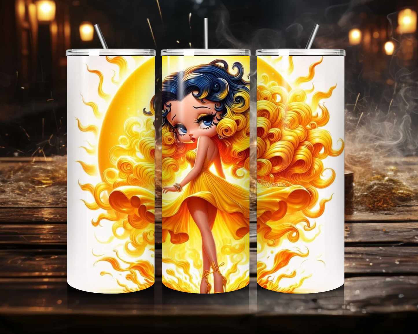 Betty Boop 20 oz Skinny Tumblers – Hot & Cold Beverage Bliss for Betty Boop Fans!