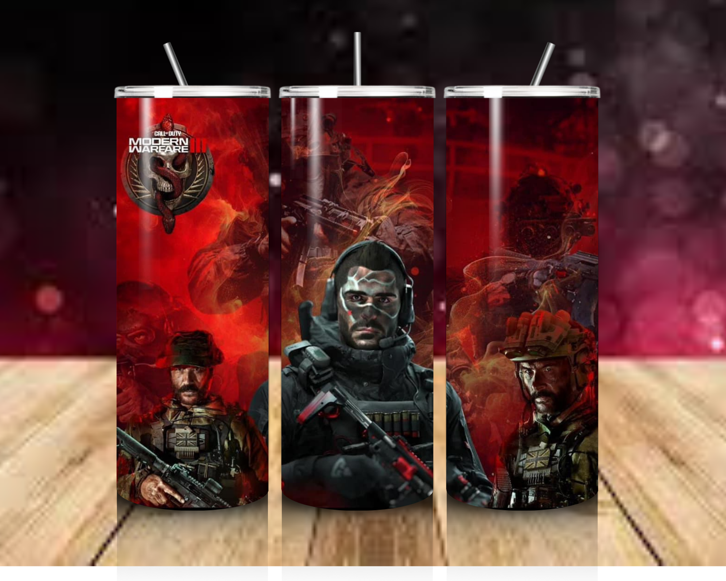 FPS CoD Collection 20oz Skinny Tumbler - Optional Personalisation