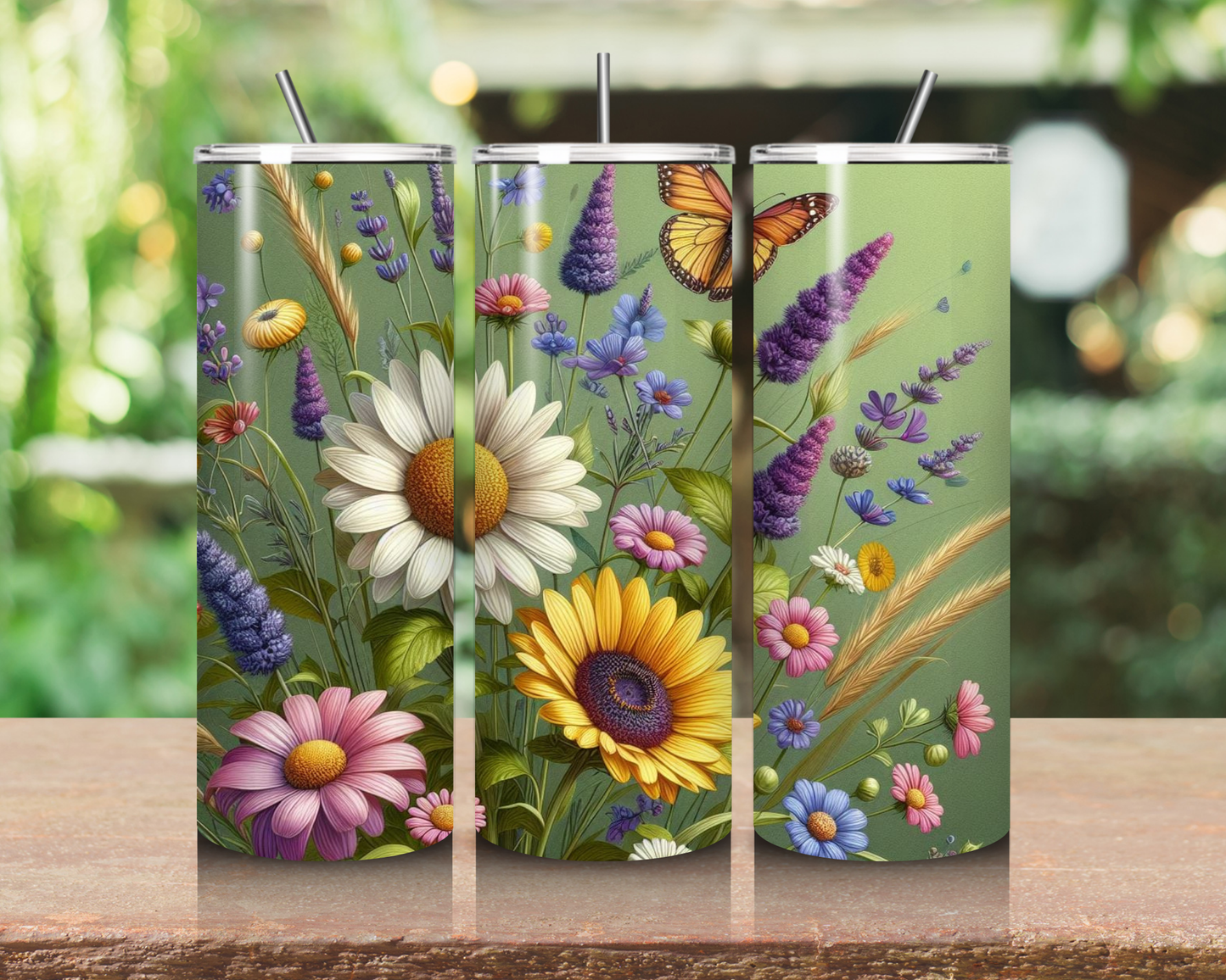 Beautiful Butterfly Collection - 20oz Skinny Tumbler - Sip with Elegance and Grace!