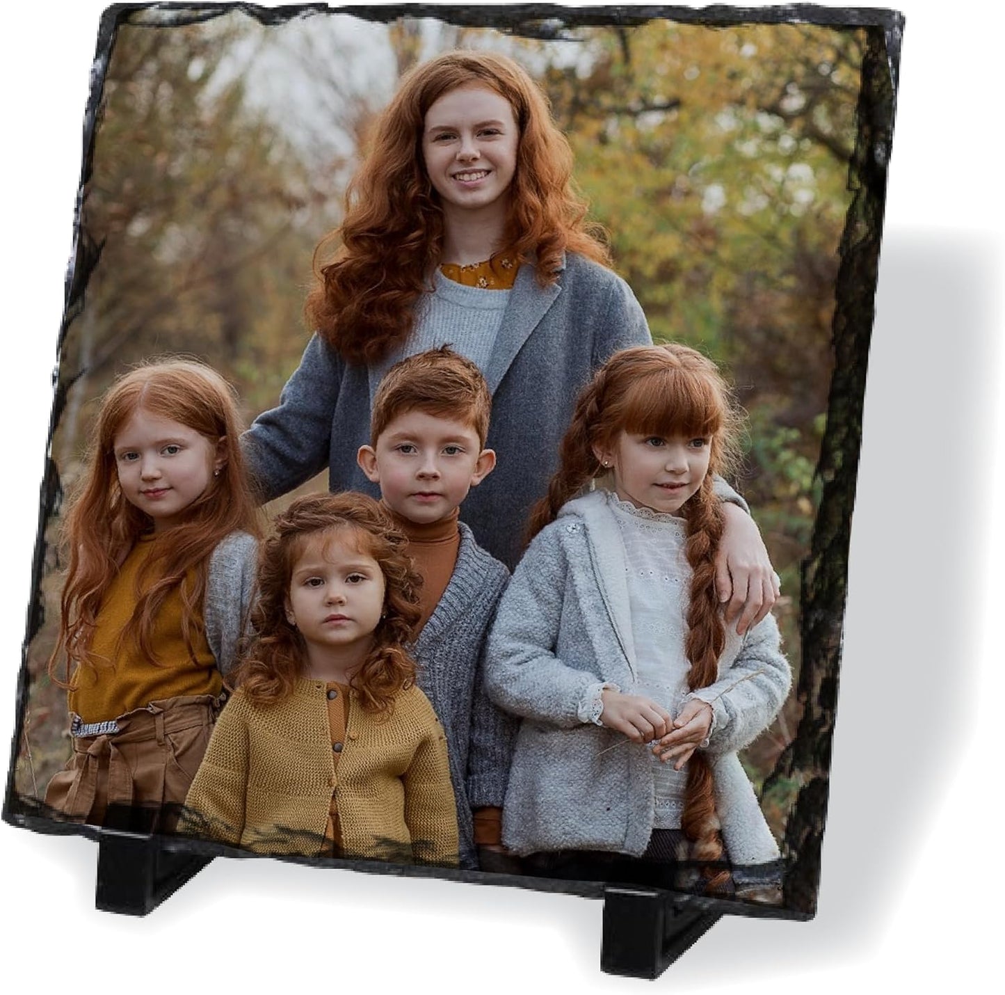 Personalised Custom Photo Slate: Unique Gift for Weddings, Anniversaries, Christmas & Birthdays, Memorial Keepsake Display