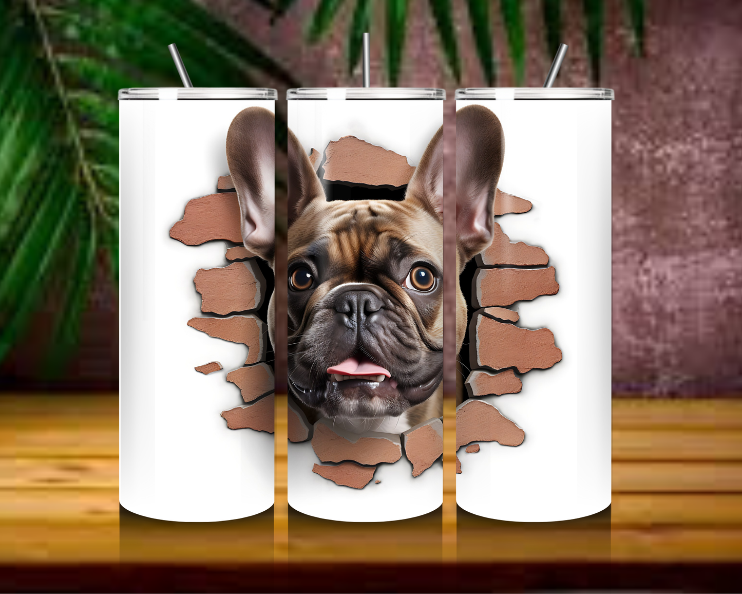 Dog and Puppy Collection 20oz Skinny Tumblers - Hot and Cold Drinkware for Dog Lovers