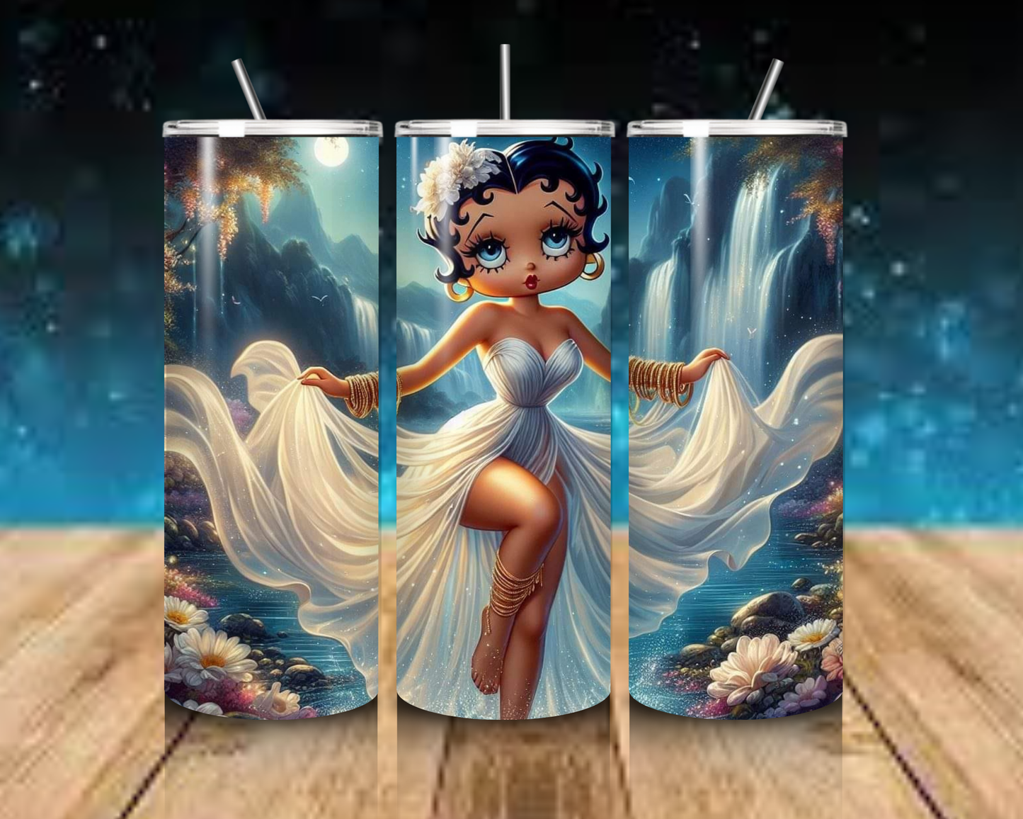 Betty Boop 20 oz Skinny Tumblers – Hot & Cold Beverage Bliss for Betty Boop Fans!