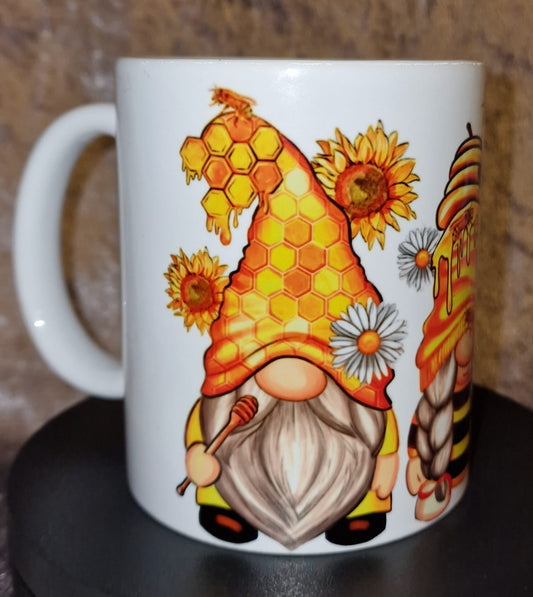 Handmade Bee Gonk Mug: Whimsical Drinkware for Bee Lovers