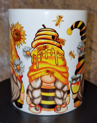 Handmade Bee Gonk Mug: Whimsical Drinkware for Bee Lovers
