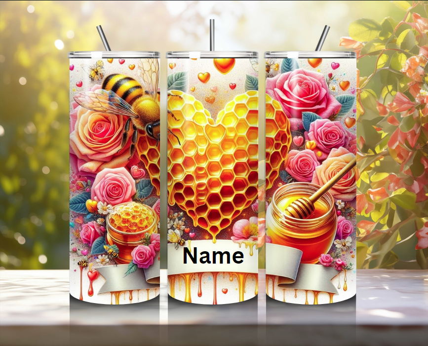 Bee My Valentine 20oz Skinny Tumblers – The Perfect Gift for Your Sweetheart And Bee Lovers!!