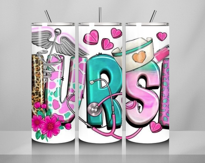 Nurse Collection 20oz Skinny Tumblers. Hot And Cold. Thermos.