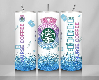 Nurse Collection 20oz Skinny Tumblers. Hot And Cold. Thermos.