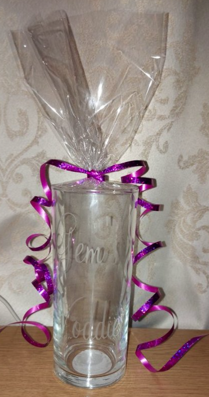 Custom Personalised Etched Highball Glass - Elegant & Unique Drinkware