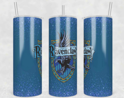 Unique Harry Potter House 20oz Skinny Tumbler - Gryffindor, Hufflepuff, Ravenclaw & Slytherin