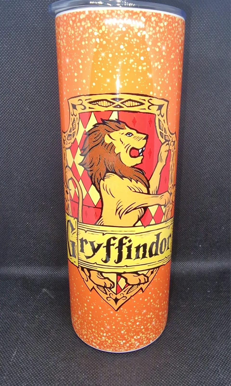 Unique Harry Potter House 20oz Skinny Tumbler - Gryffindor, Hufflepuff, Ravenclaw & Slytherin