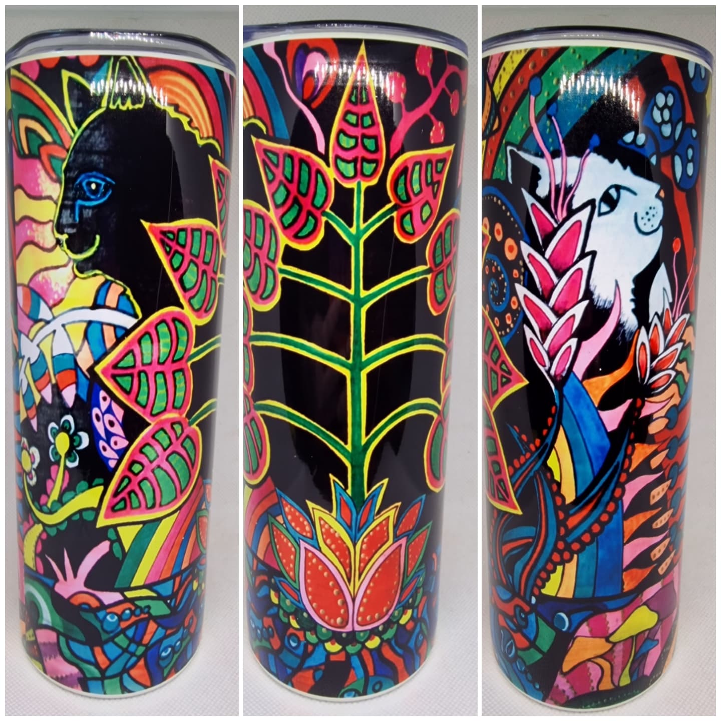 Personalized Abstract Art 20oz Skinny Tumblers - Unique, Customizable Drinkware for Every Style!