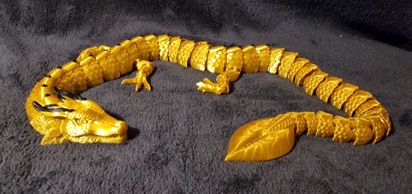 3D Printed 19 Inch Leaf Dragon