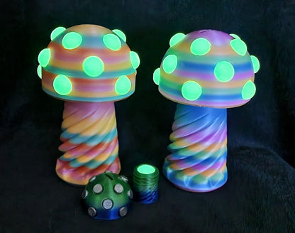 3D Printed Glow In The Dark Mushroom Money Box/Stash Box