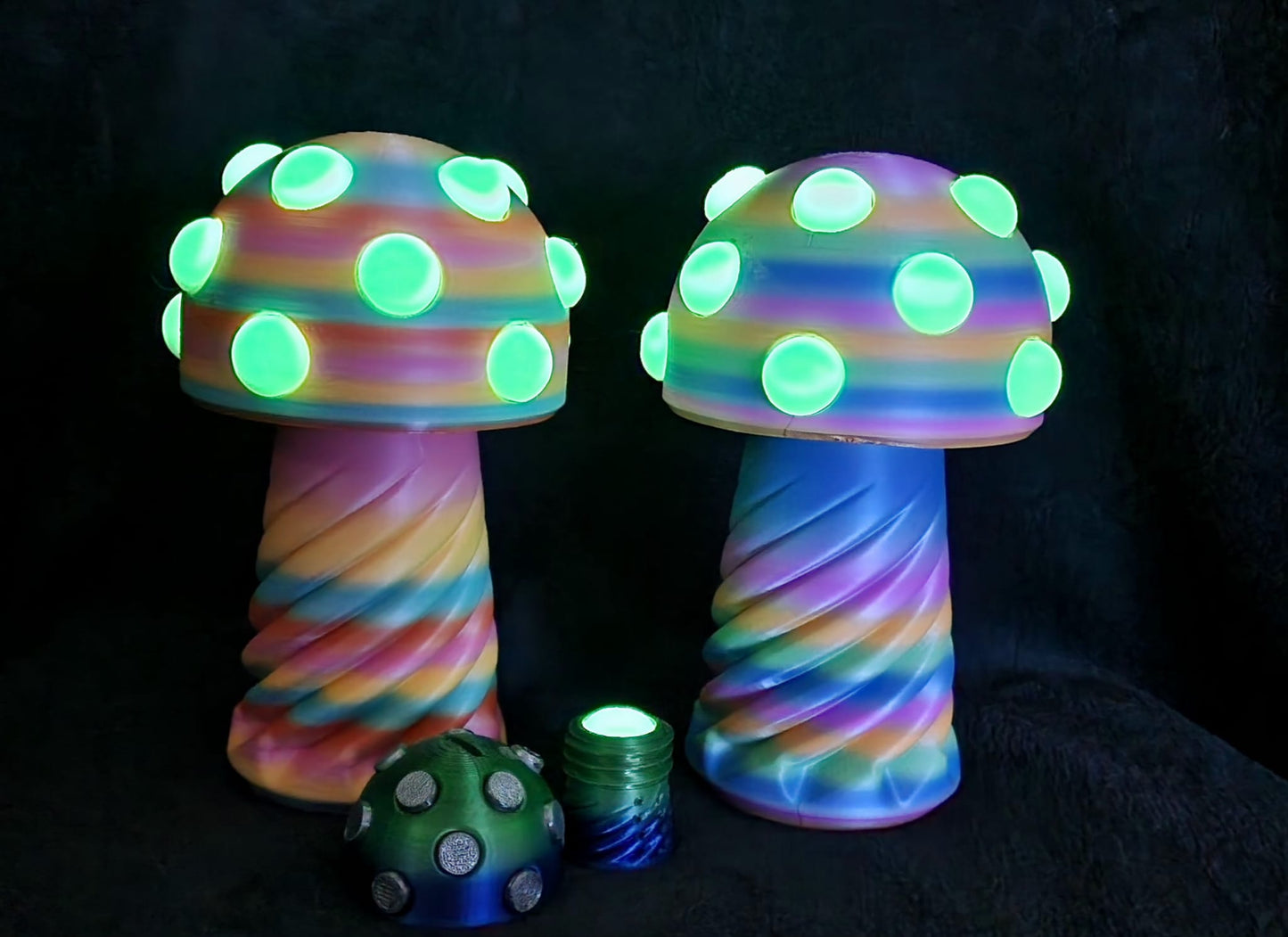 3D Printed Glow In The Dark Mushroom Money Box/Stash Box