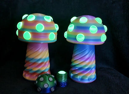 3D Printed Glow In The Dark Mushroom Money Box/Stash Box
