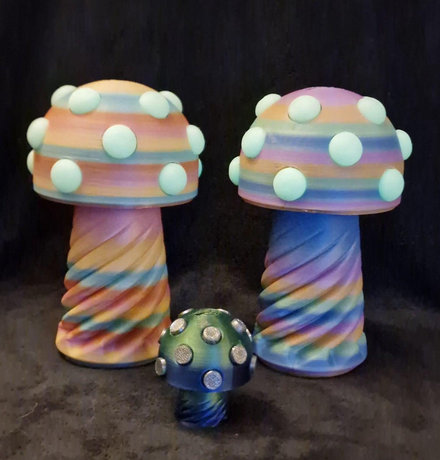 3D Printed Glow In The Dark Mushroom Money Box/Stash Box